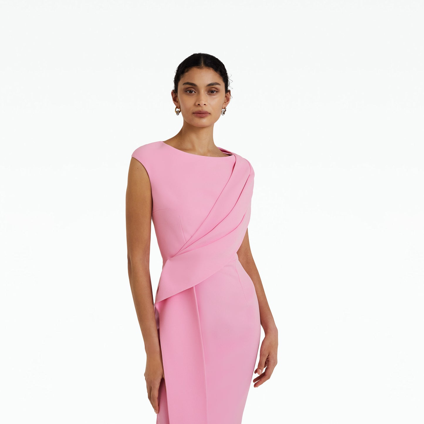 Regina Begonia Pink Midi Dress