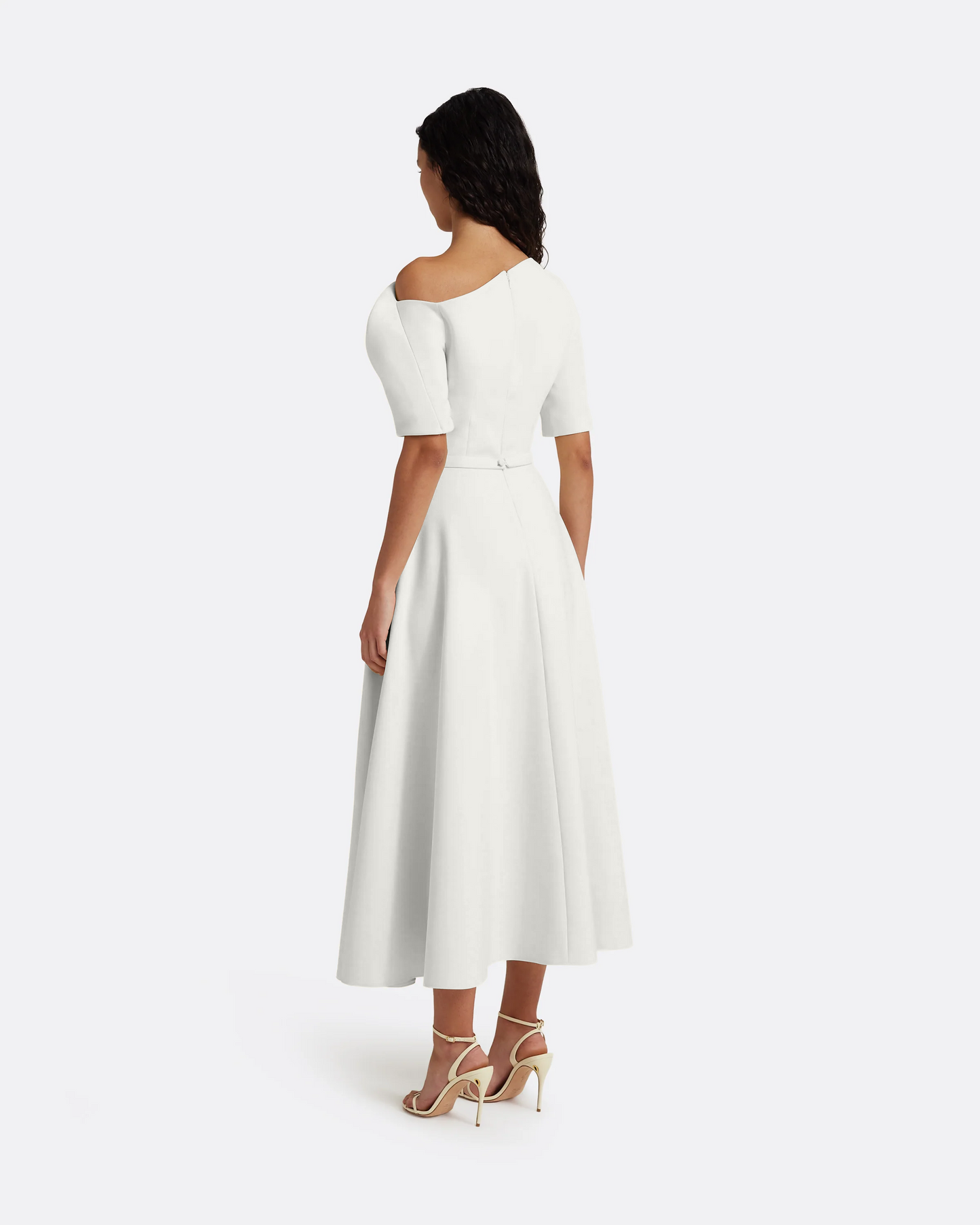 Melinda Midi Dress in Ivory