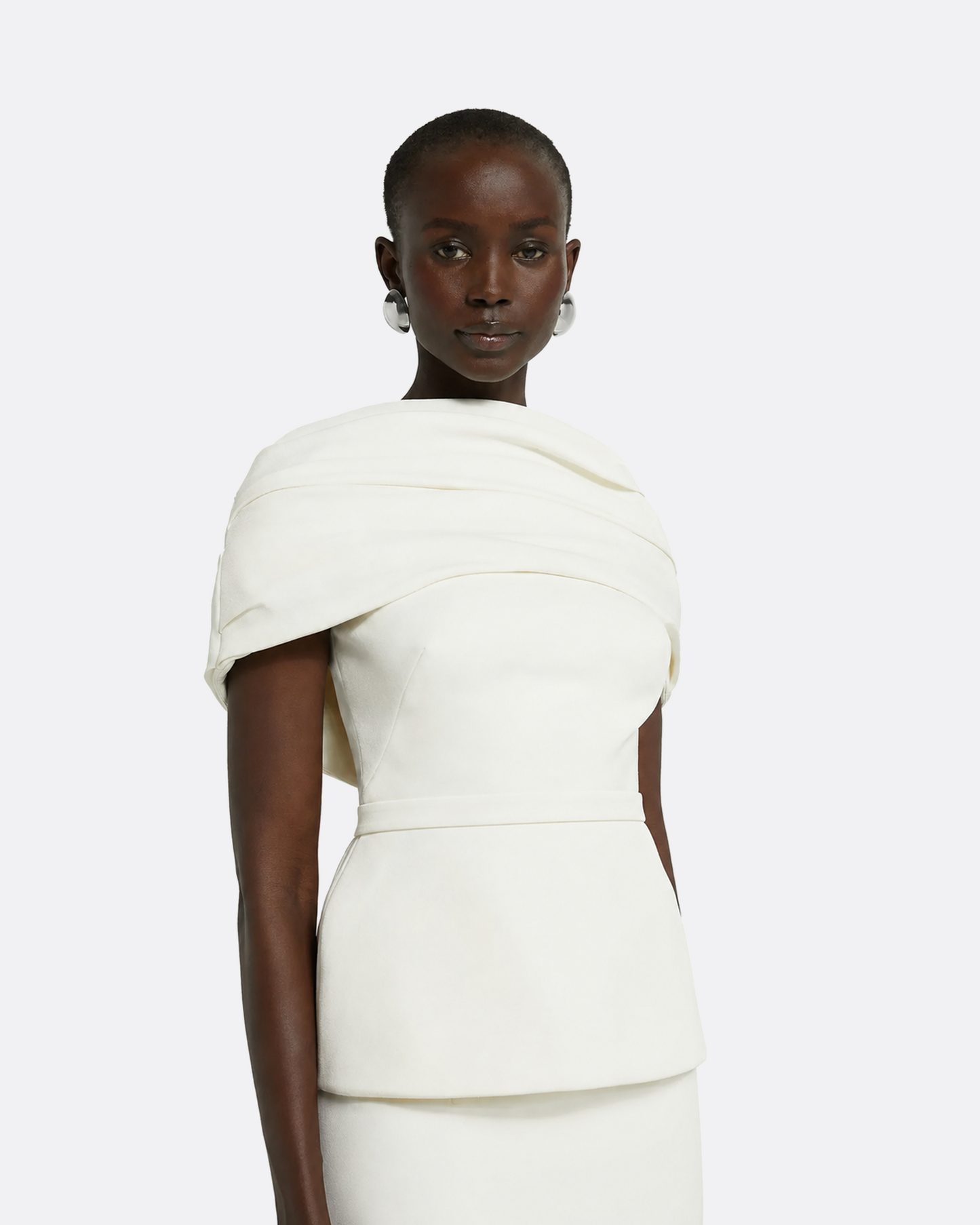 Loura Long Dress in Ivory