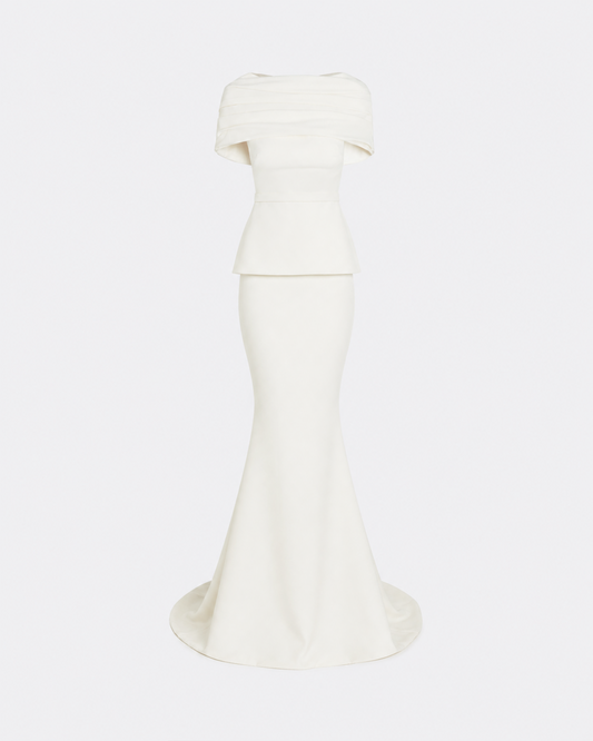 Loura Long Dress in Ivory