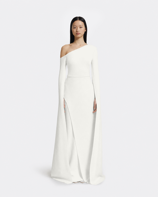Rinna Long Dress in Ivory