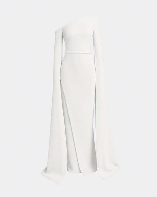 Rinna Long Dress in Ivory
