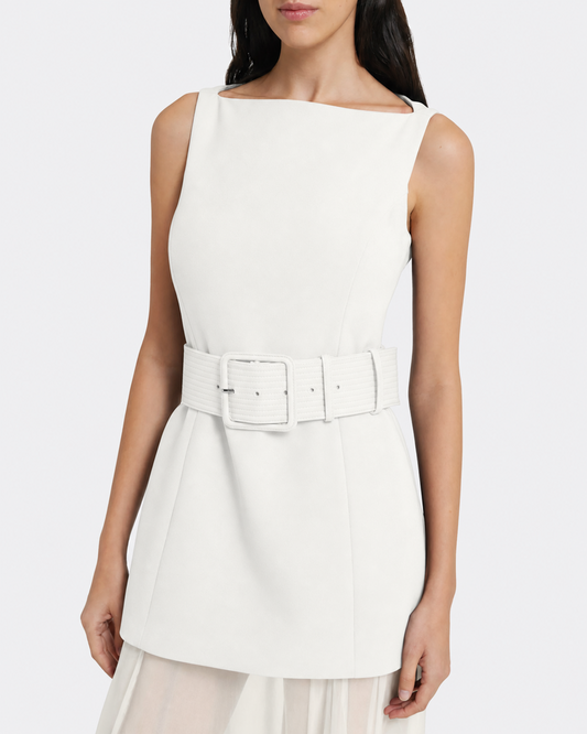 Minna Long Dress in Ivory