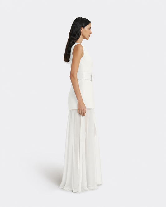 Minna Long Dress in Ivory