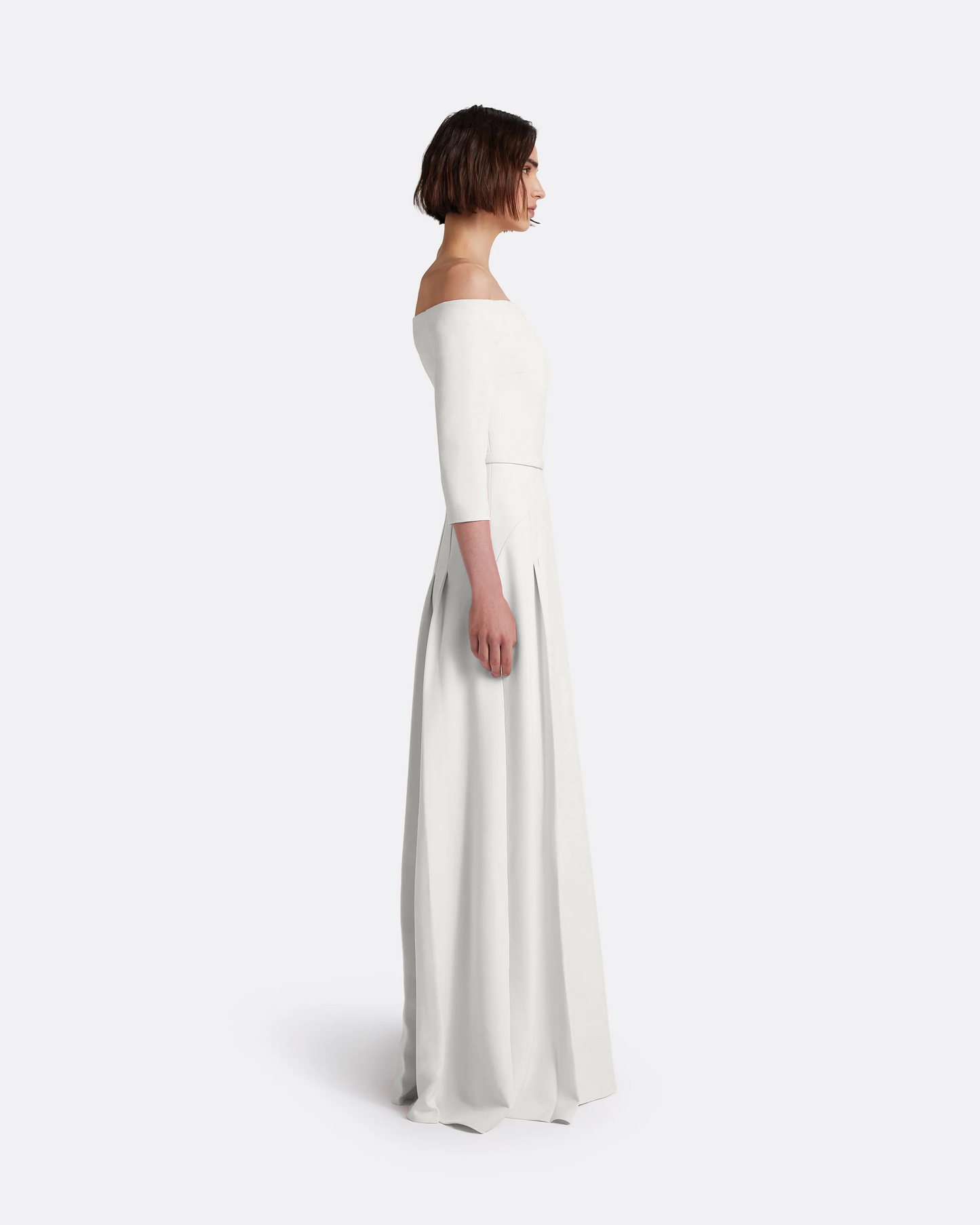 Amadora Long Dress in Ivory