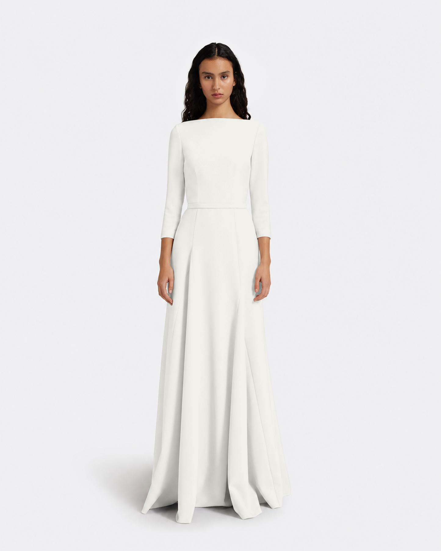 Emilia Long Dress in Ivory