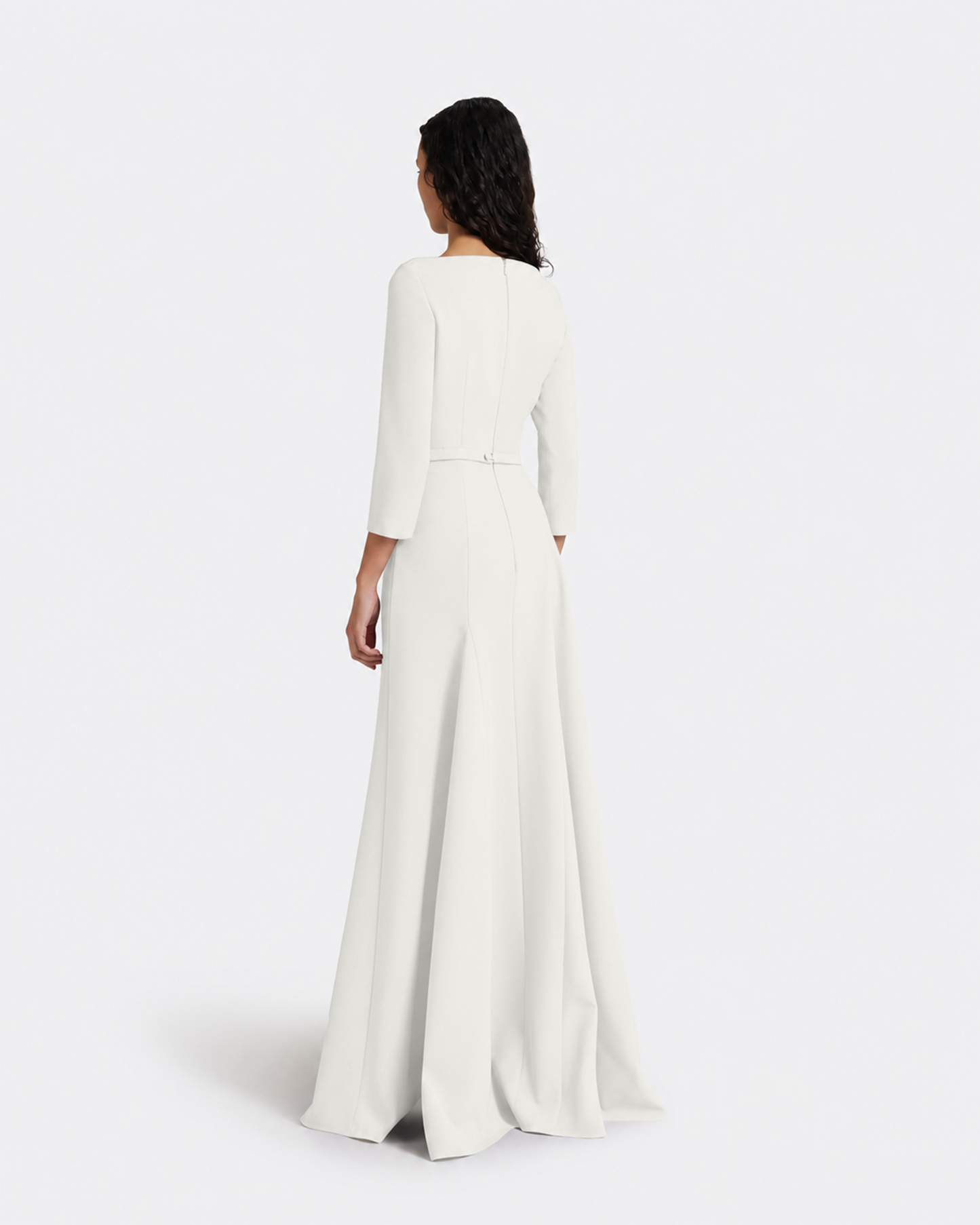 Emilia Long Dress in Ivory