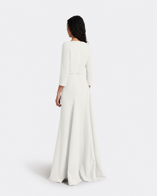 Emilia Long Dress in Ivory