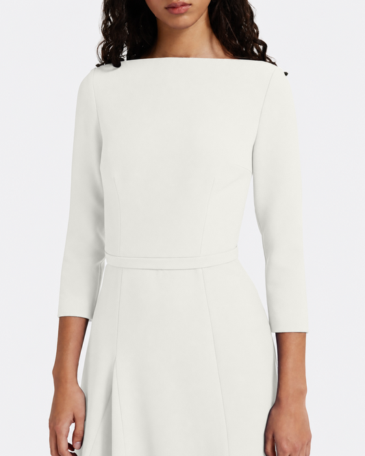 Emilia Long Dress in Ivory