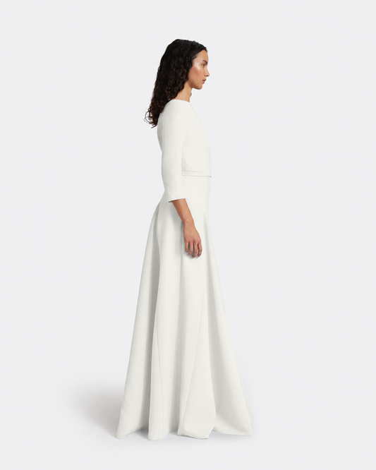Emilia Long Dress in Ivory