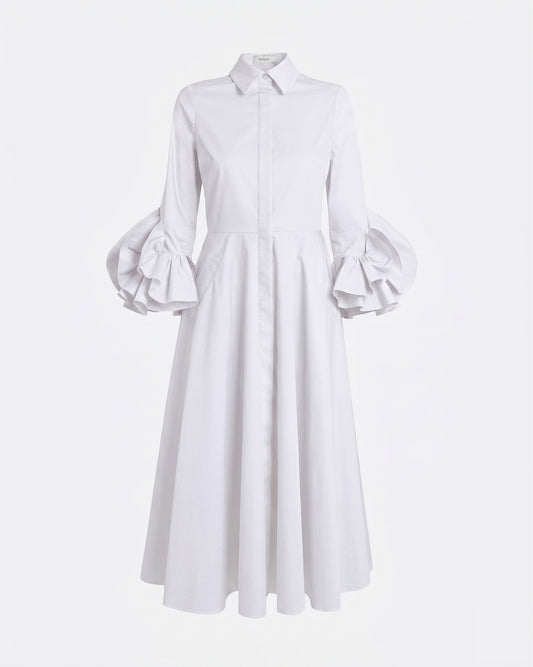 Belisse Midi Dress in Ivory