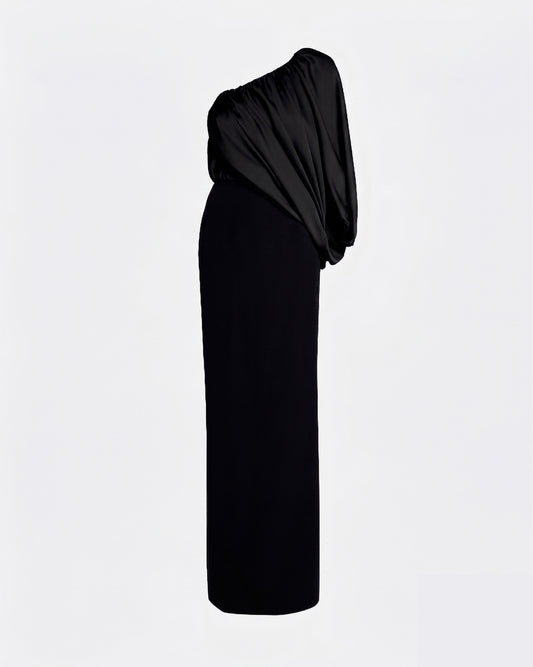 Ines Dress Long in Black