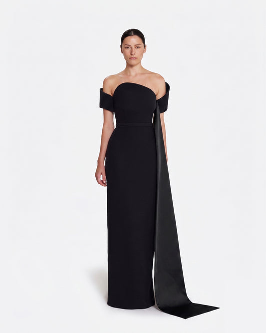 Giorgia Long Dress in Black