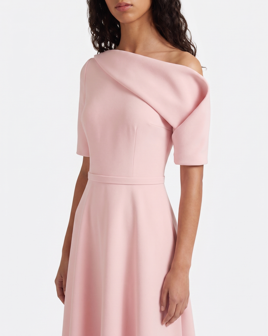 Melinda Midi Dress in Lychee