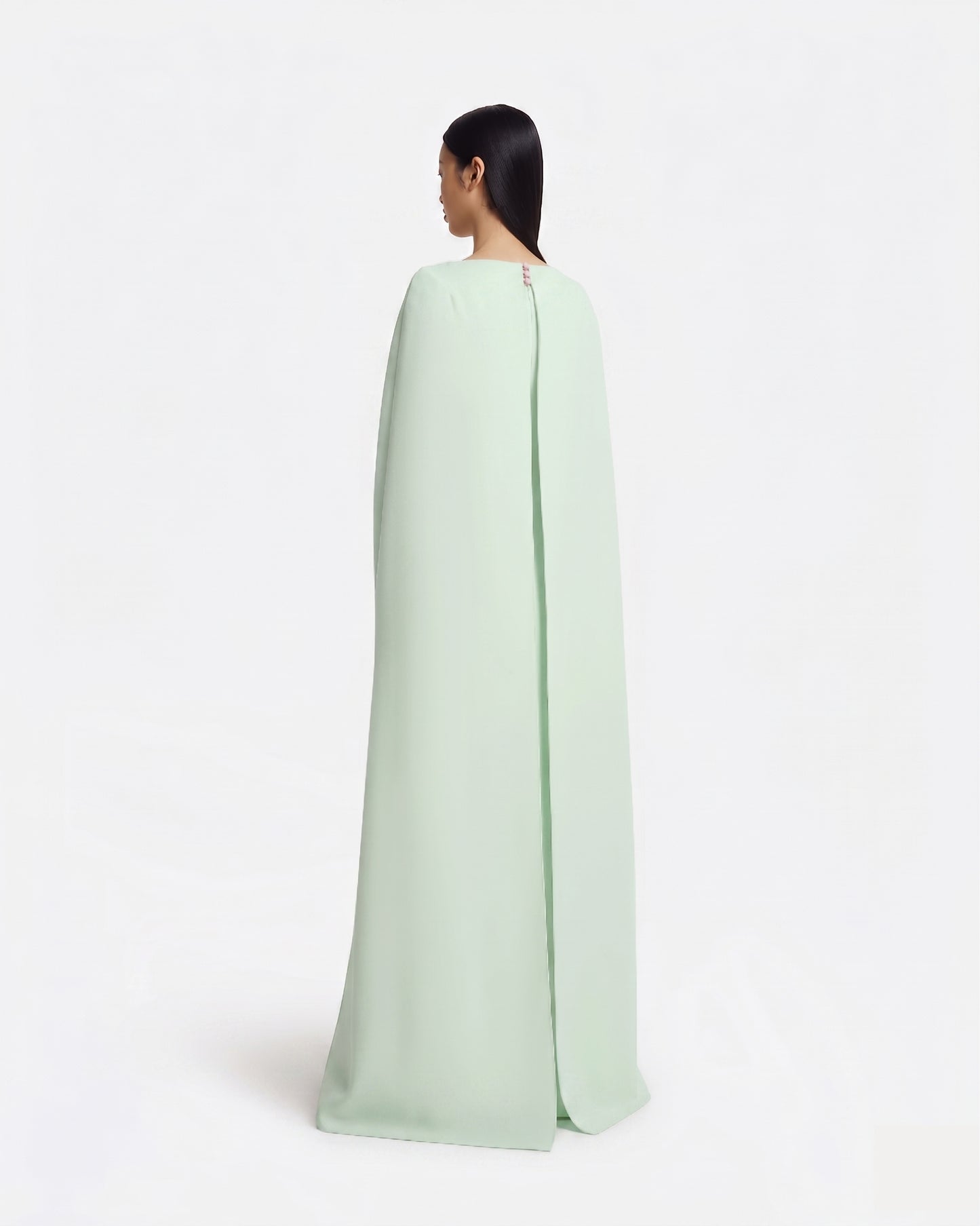 Yuna Long Dress in Sea Glass with Silver