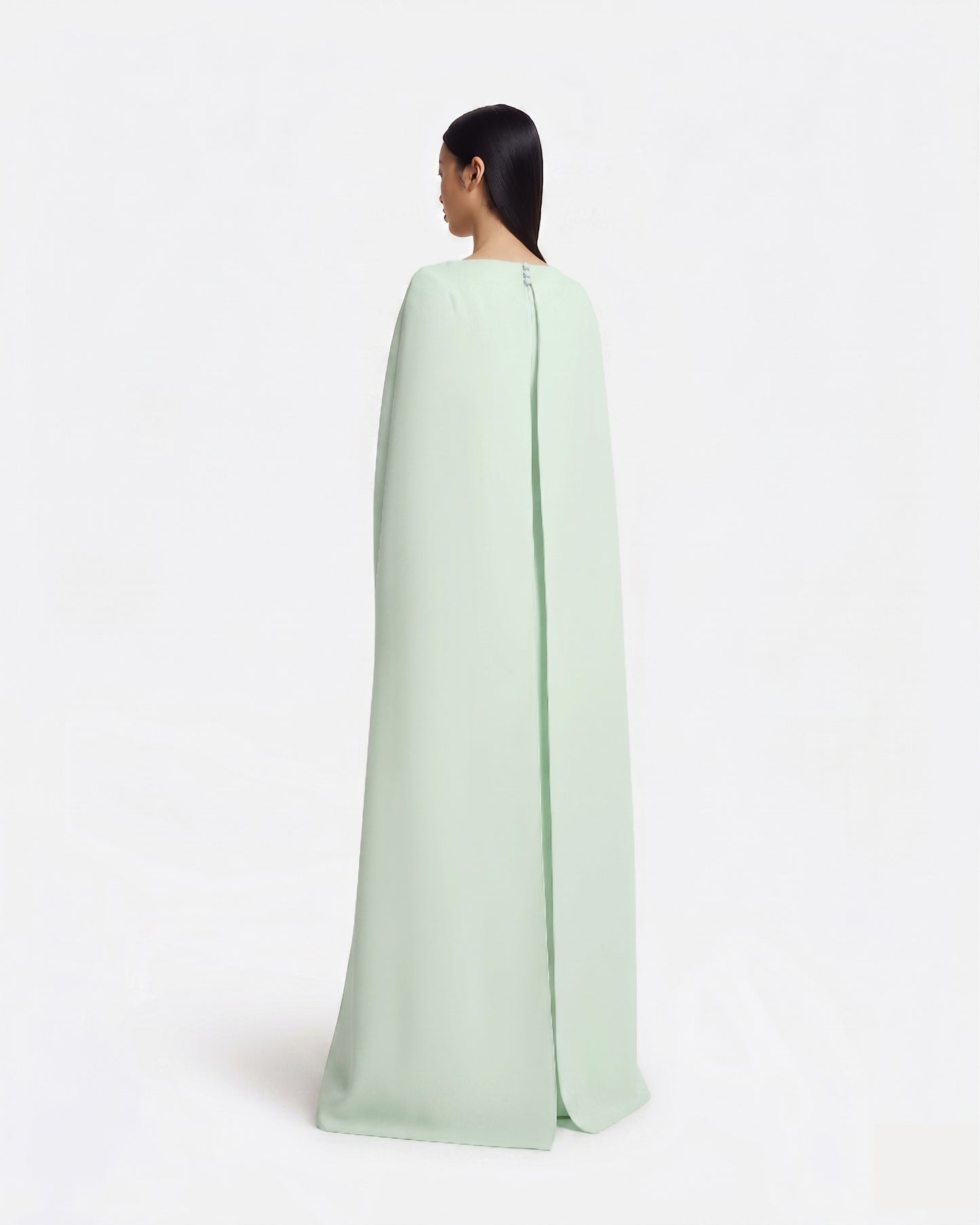Yuna Long Dress in Sea Glass with Silver