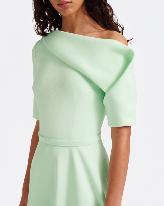 Melinda Midi Dress in Sea Glass