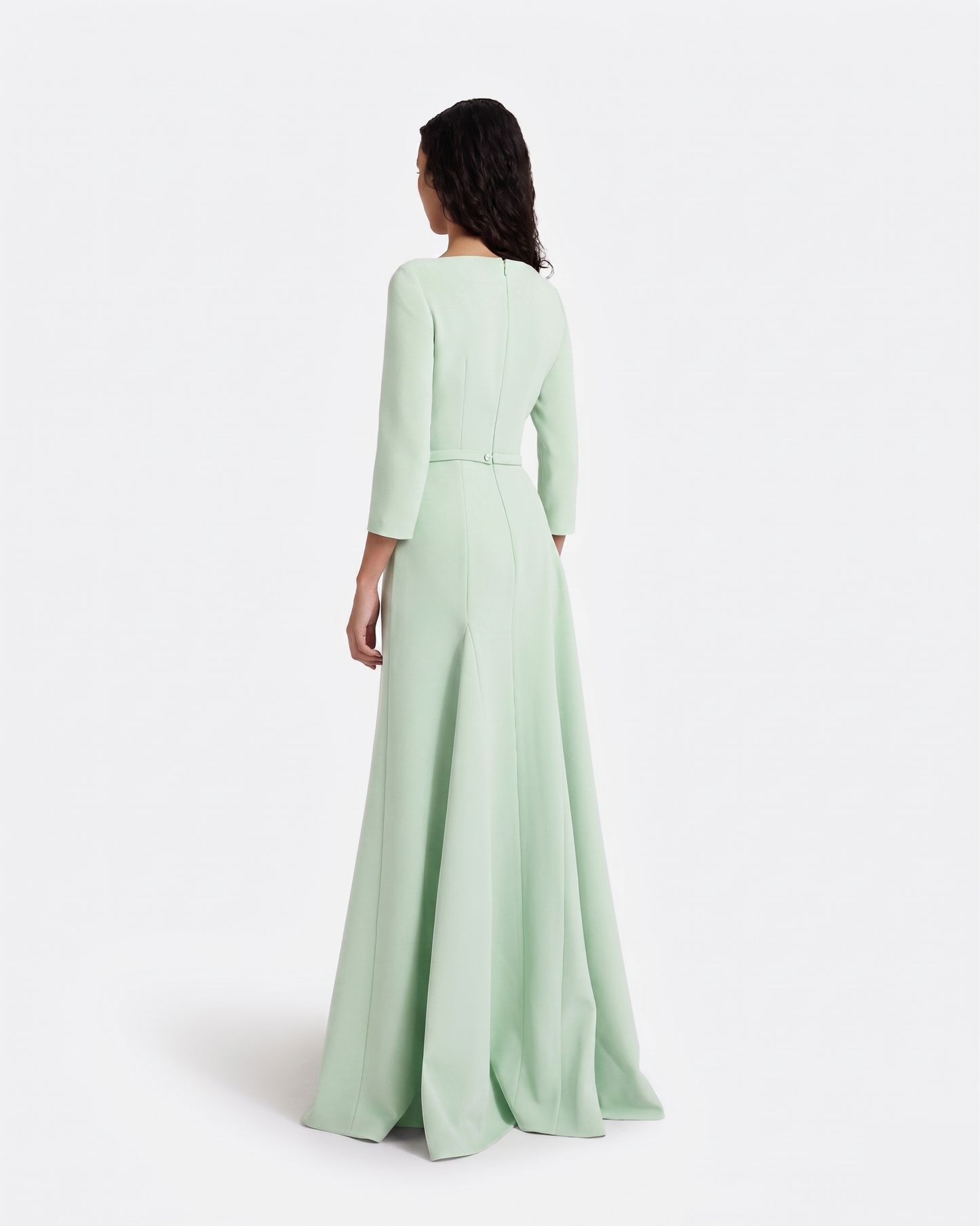 Emilia Long Dress in Sea Glass