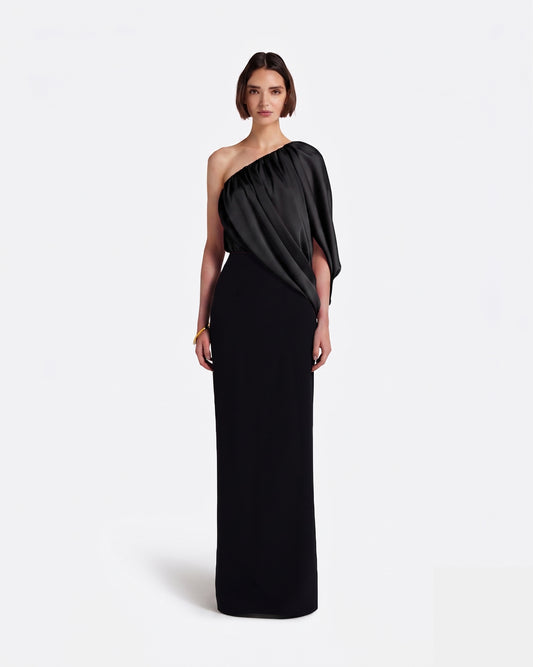 Ines Dress Long in Black