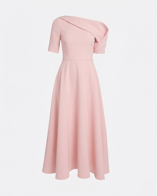 Melinda Midi Dress in Lychee