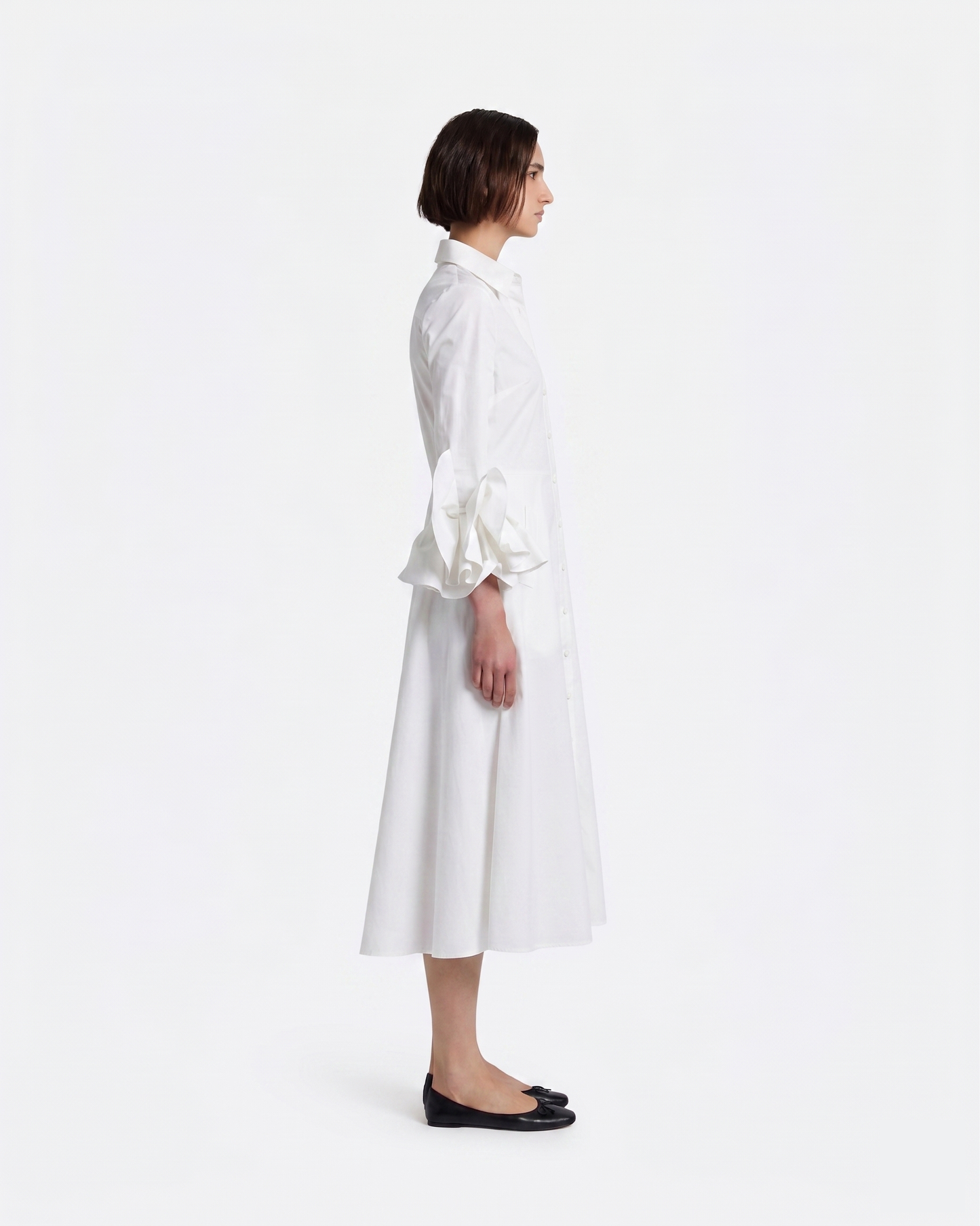 Belisse Midi Dress in Ivory