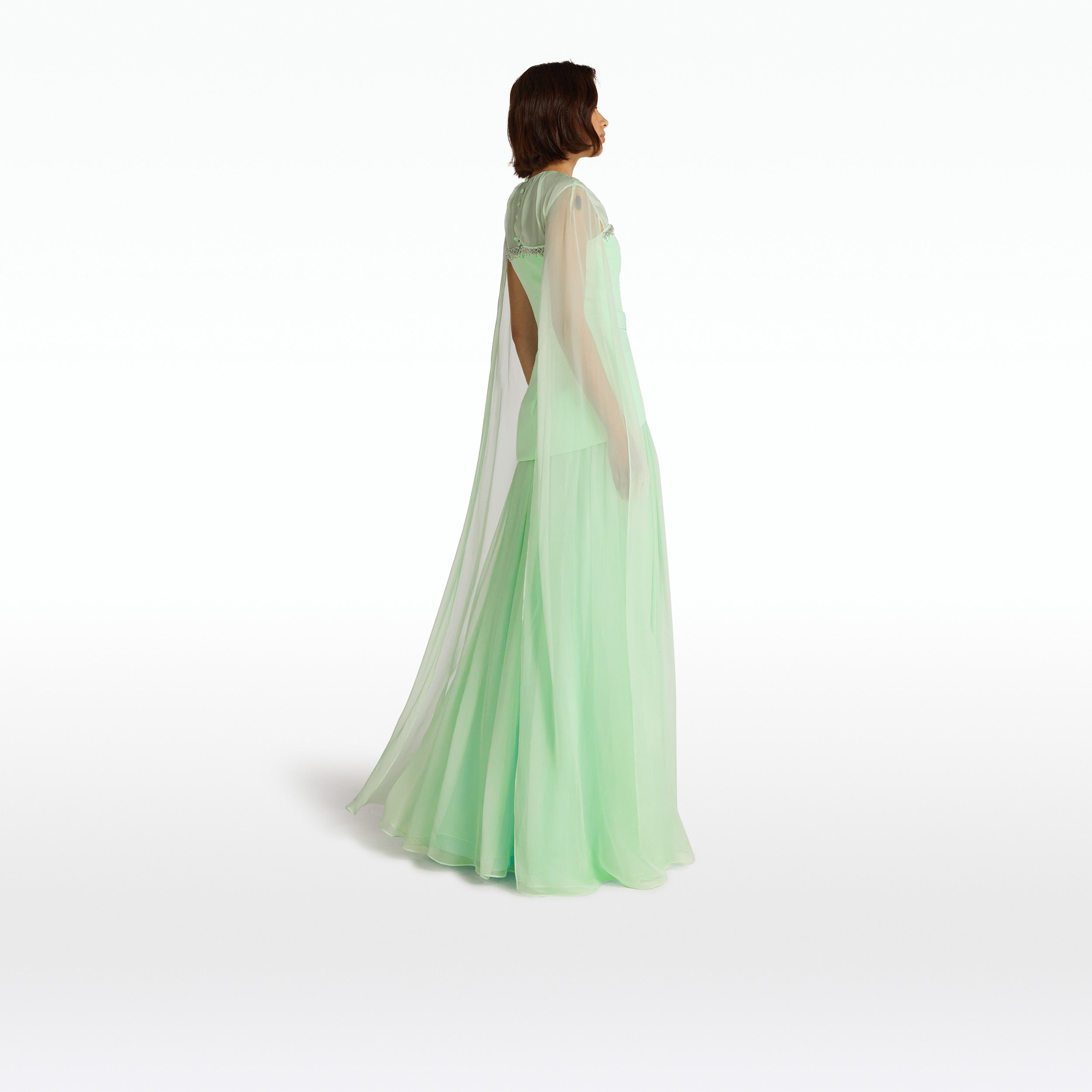 Gloria Brook Green Long Dress
