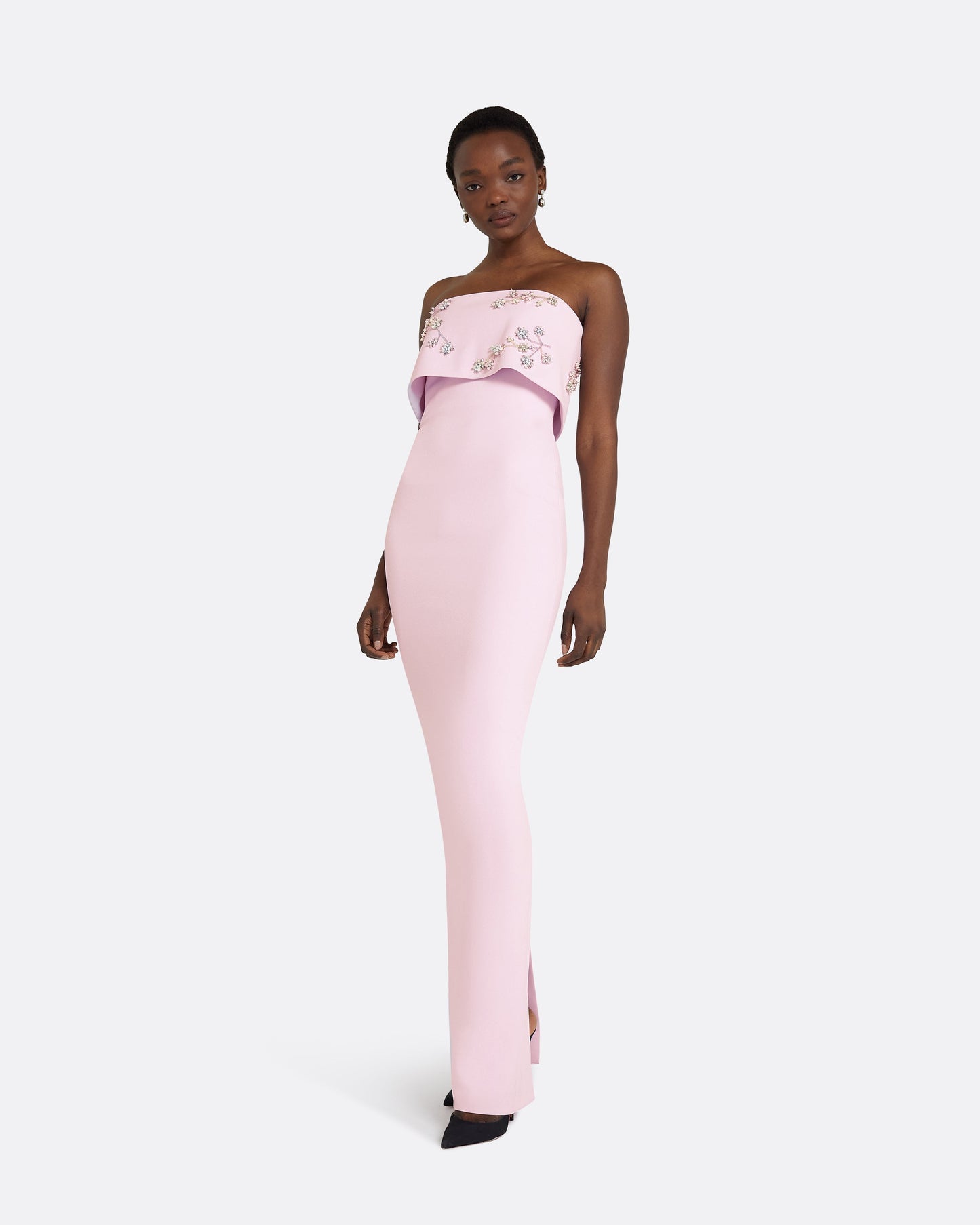 safiyaa dress purple Ginko caped gown in purple - Safiyaa