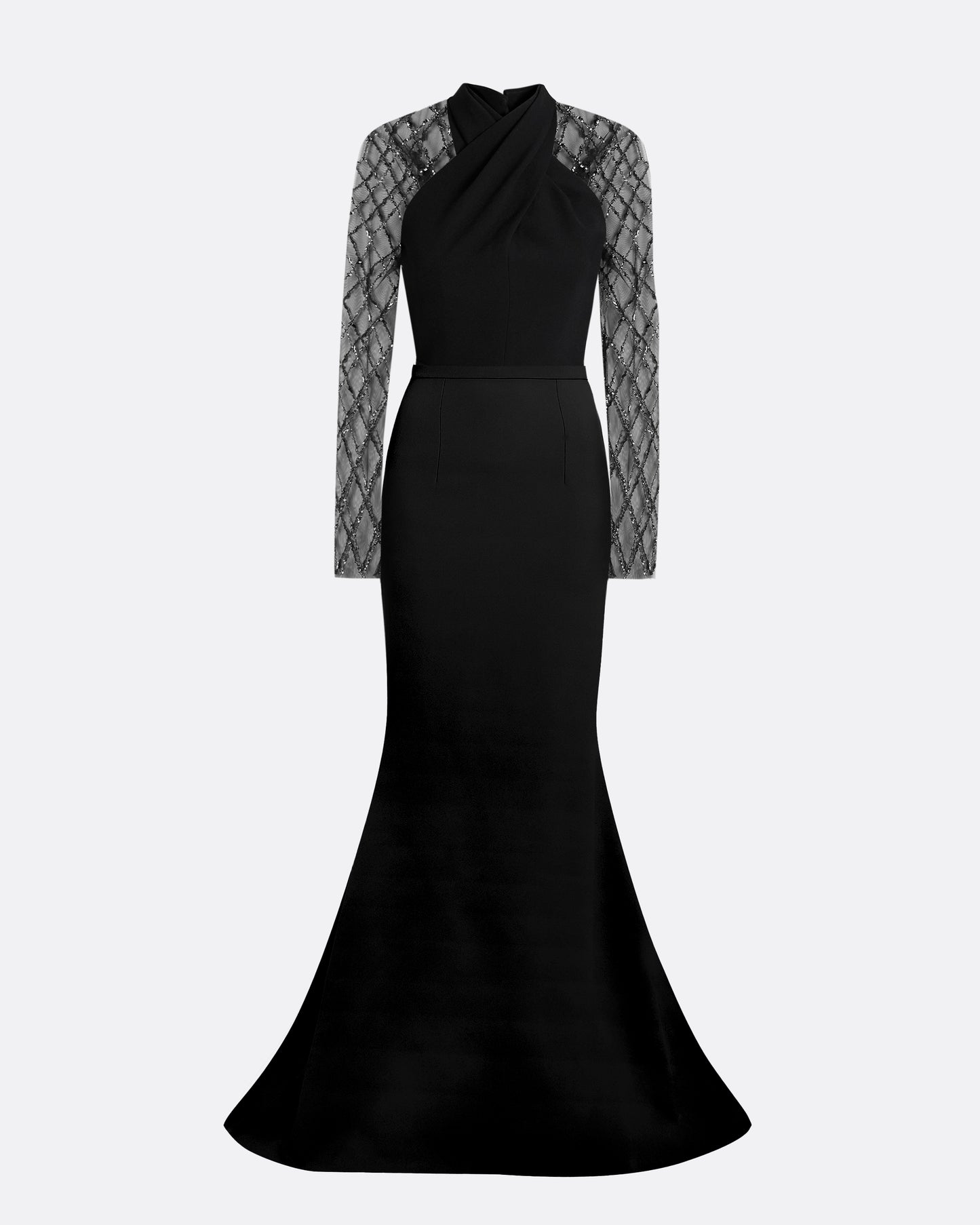 Clarence Black Long Dress