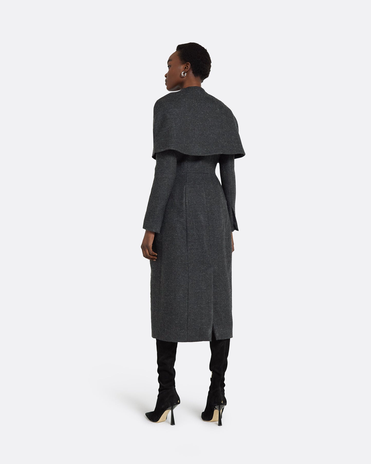 Hannah Speckled Grey Coat