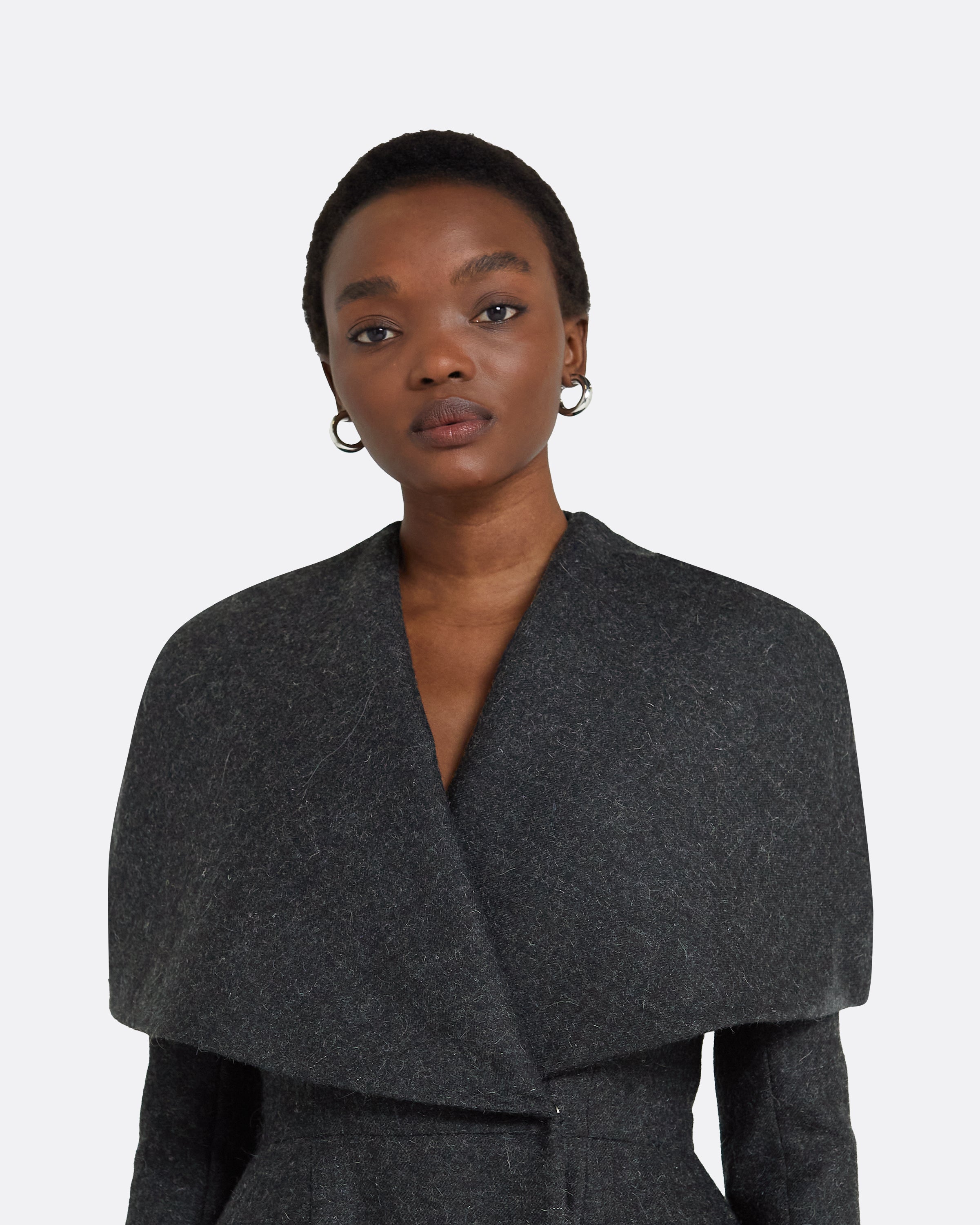 Speckled wool coat hot sale
