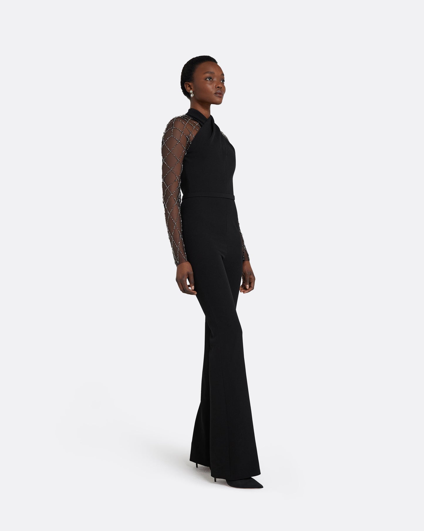 Cat Black Jumpsuit