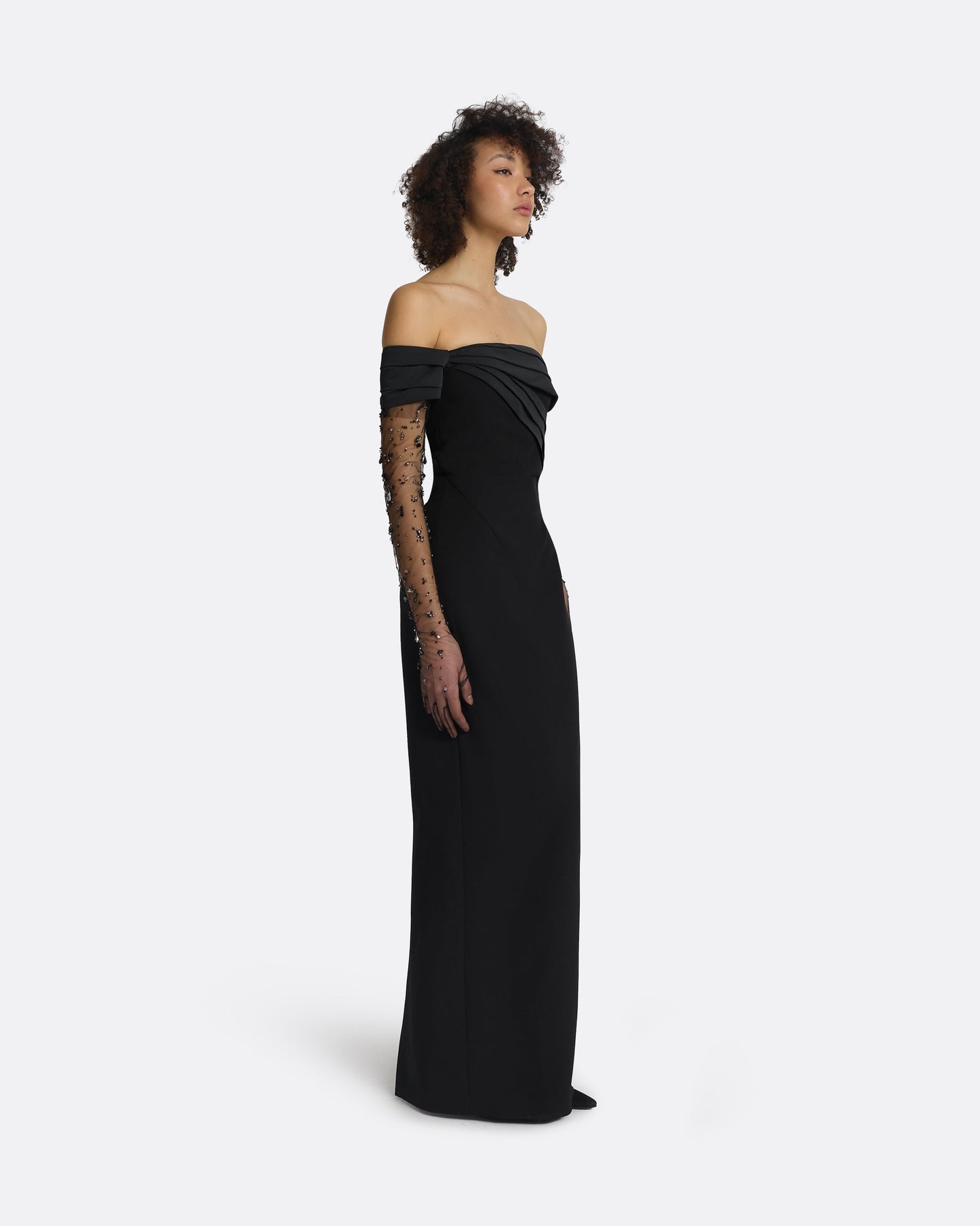 Serilda Black Long Dress