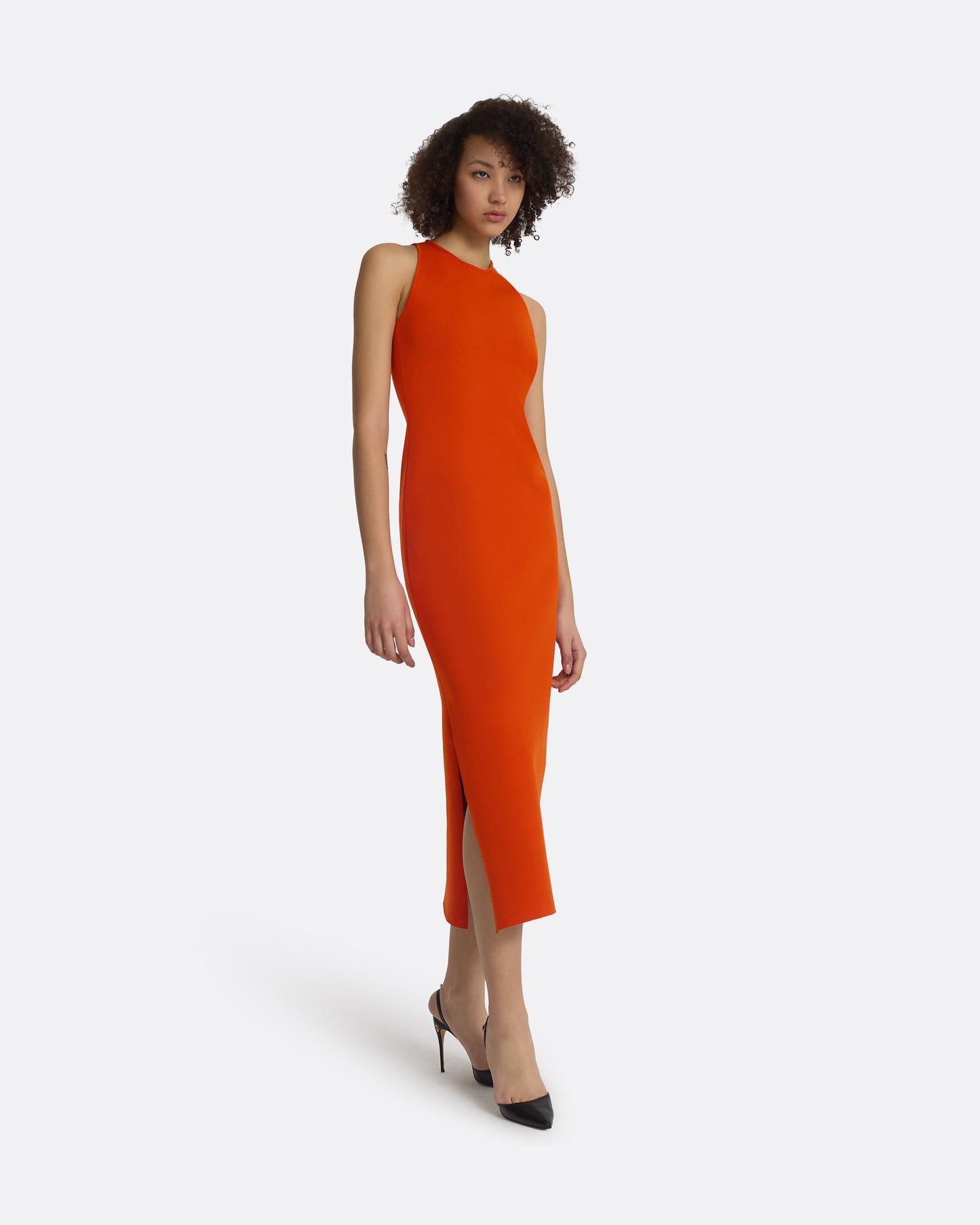 Medoran Walnut Knit Midi Dress