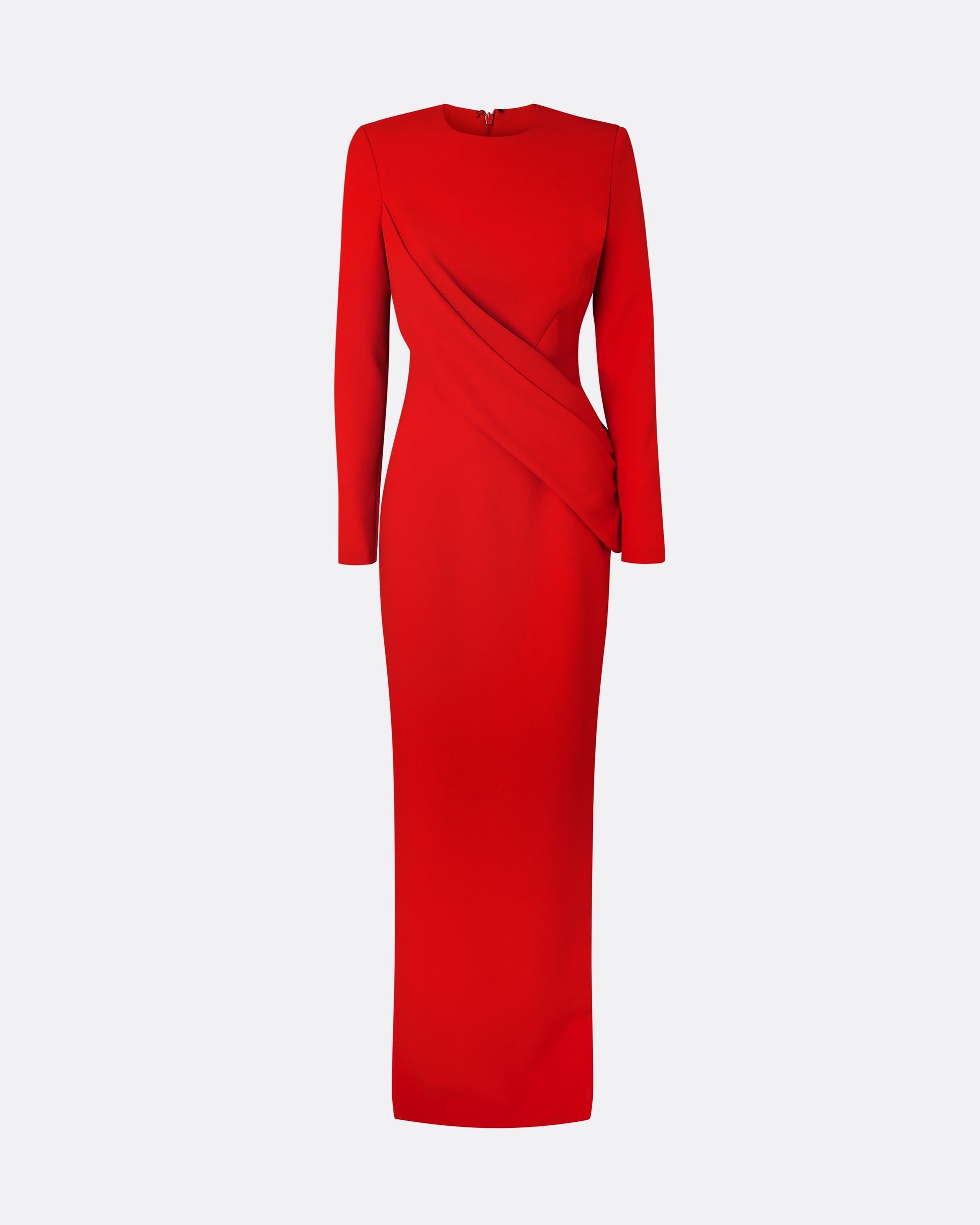 scarlet red formal dress Portia and Scarlett PS21208CL