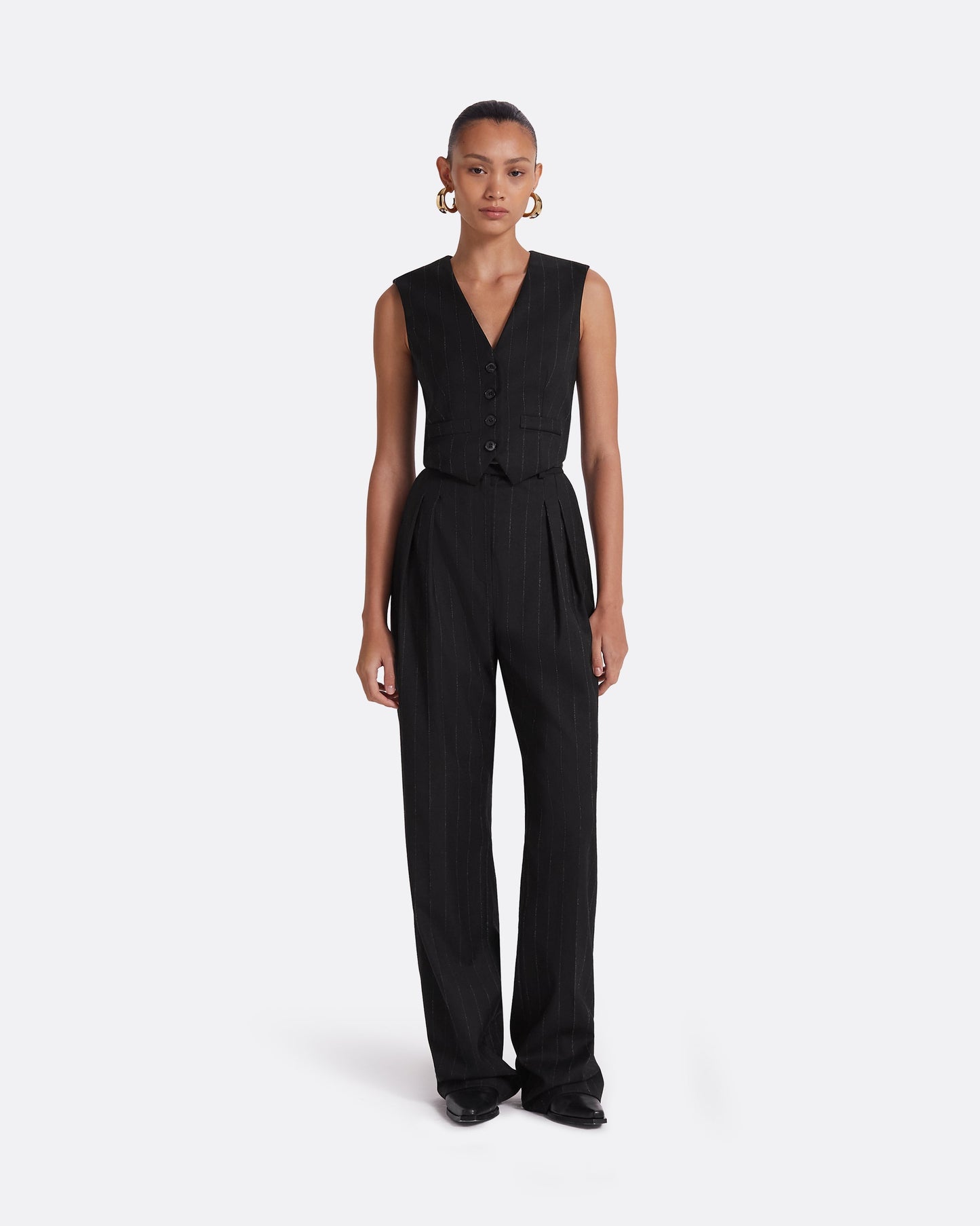 Lana Black Waistcoat