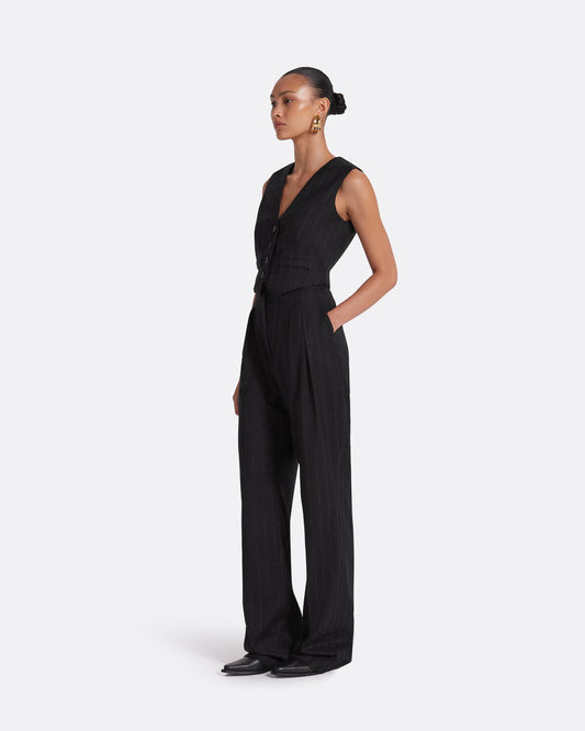 Lana Black Waistcoat