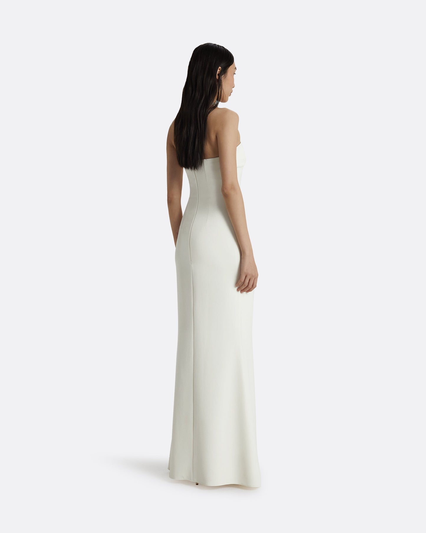 ivory strapless dress Soshin Ivory Strapless Dress – Safiyaa London