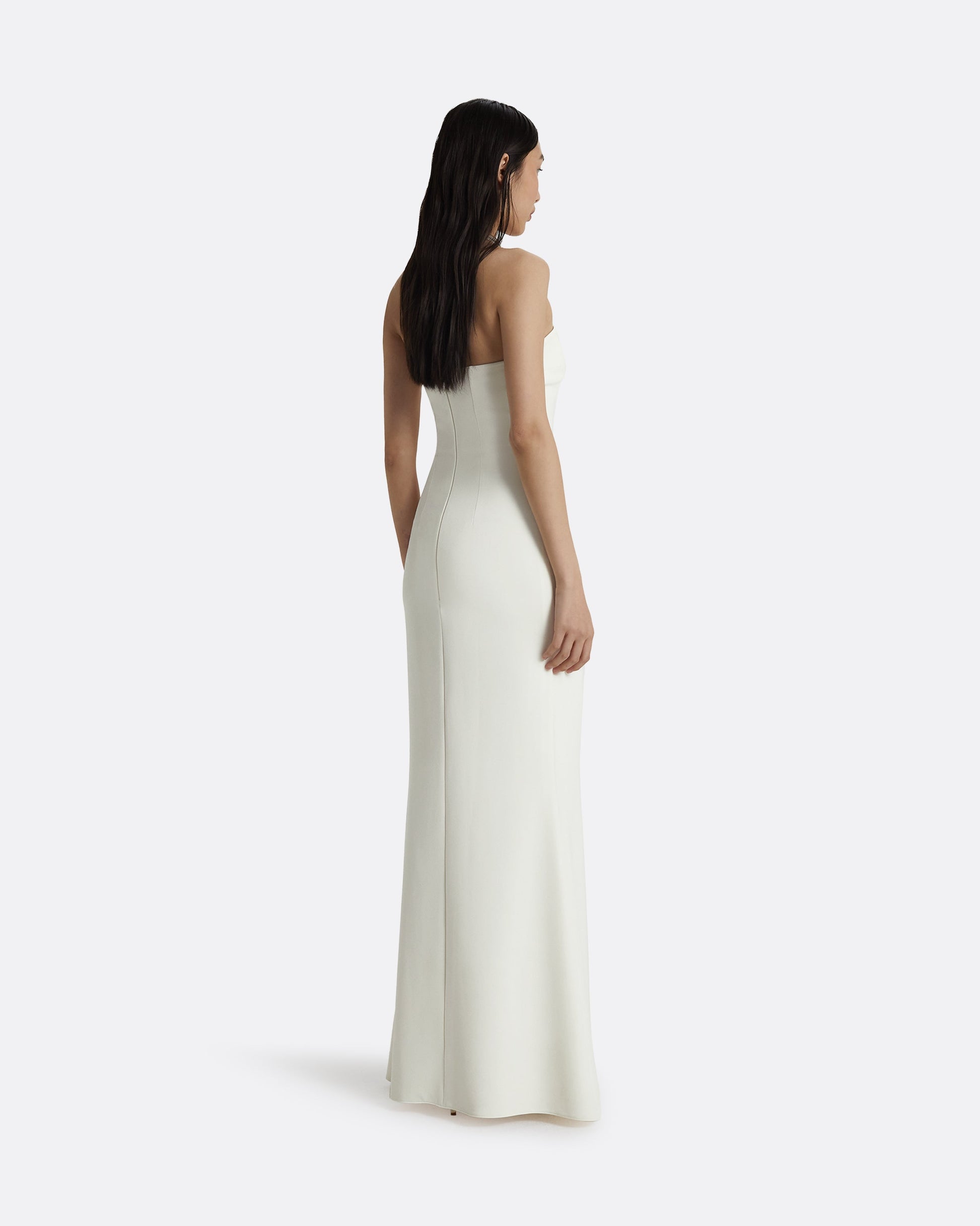 Soshin Ivory Strapless Dress – Safiyaa London Soshin Ivory Strapless Dress – Safiyaa London