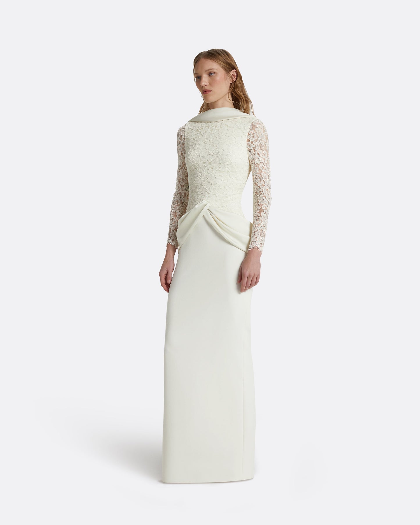 Serryna Ivory Long Dress