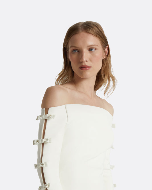 Morag Ivory Long Dress