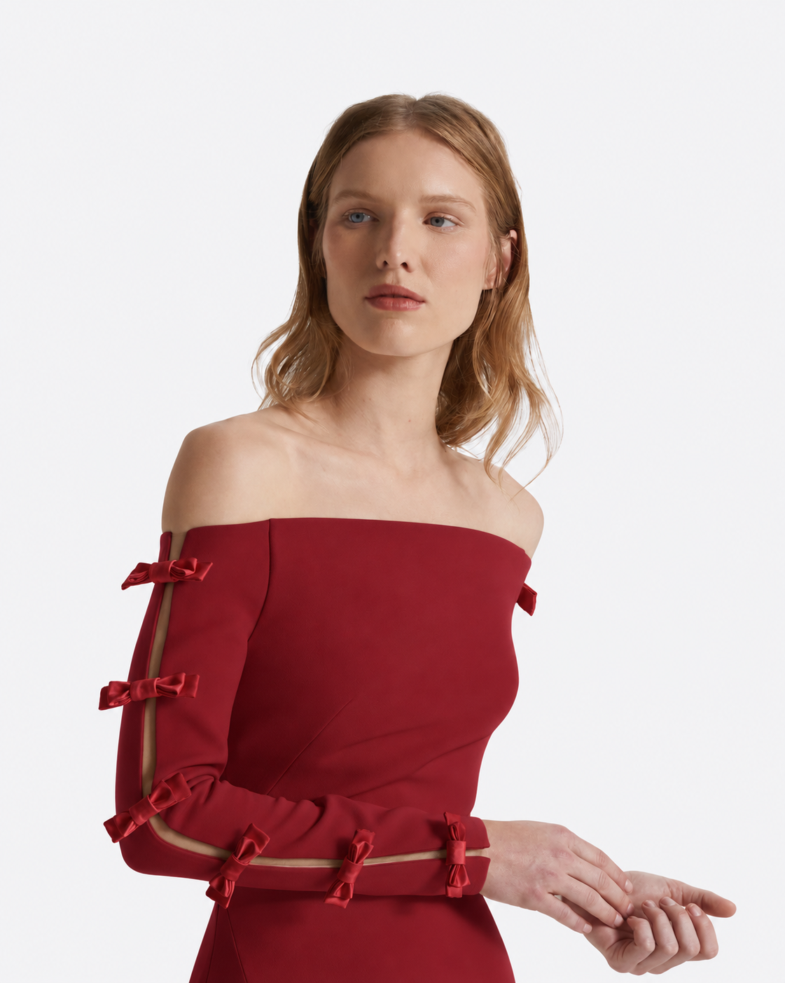 Morag Long Dress in Rhubarb
