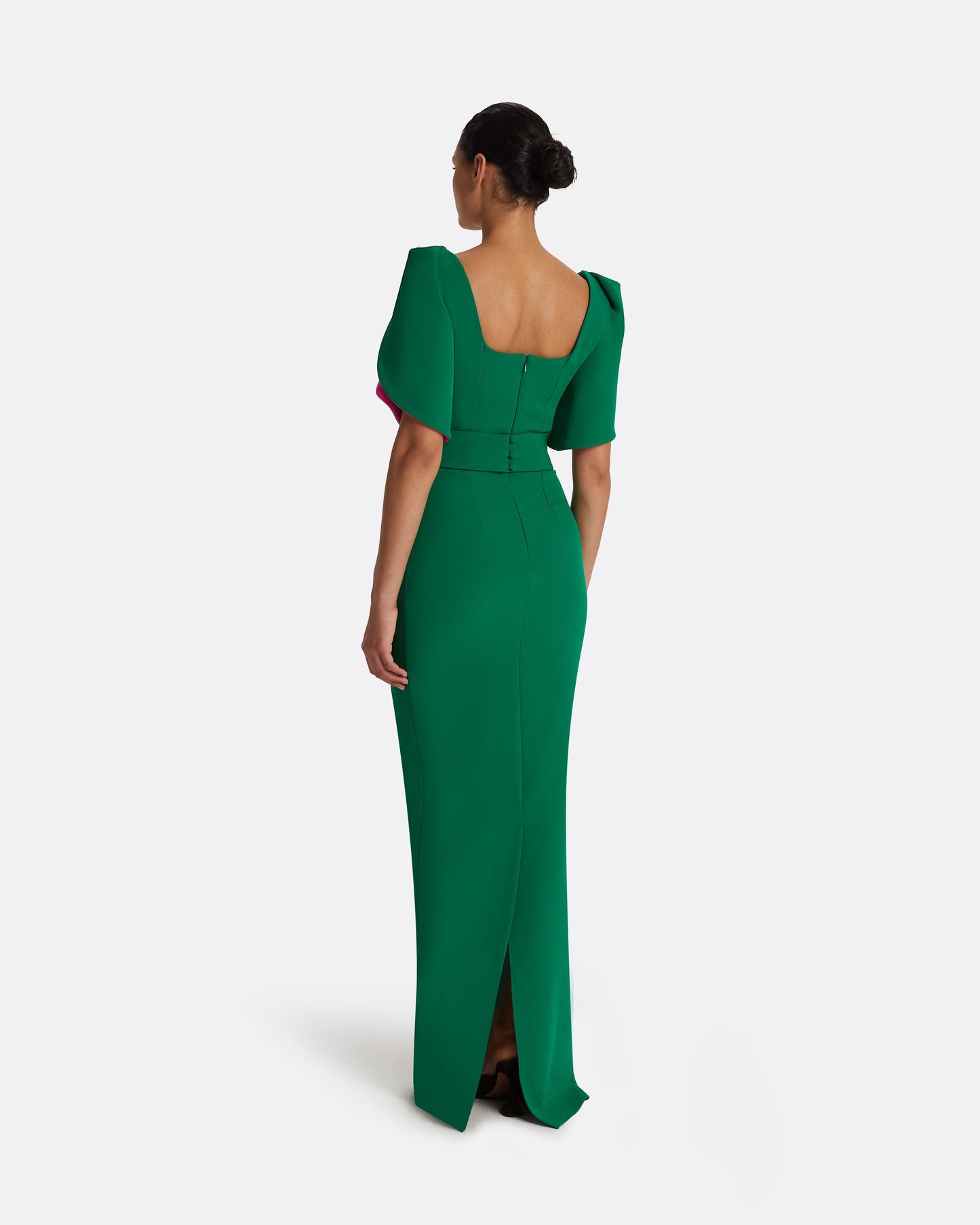 Dara Jewel Green Long Dress Safiyaa London Dara Jewel Green Long Dress Safiyaa London