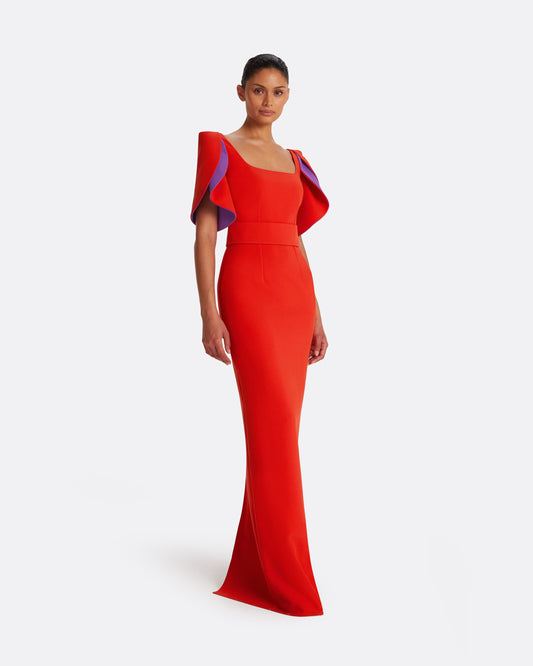 Dara Scarlet Red Long Dress