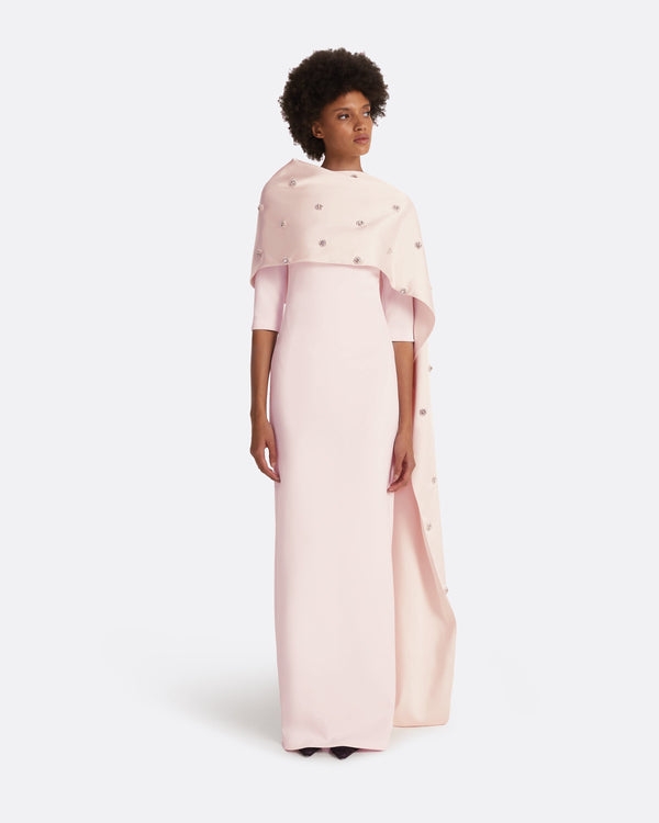 safiyaa Cosette Barely Pink Long Dress | Clothing safiyaa Cosette Barely Pink Long Dress | Clothing