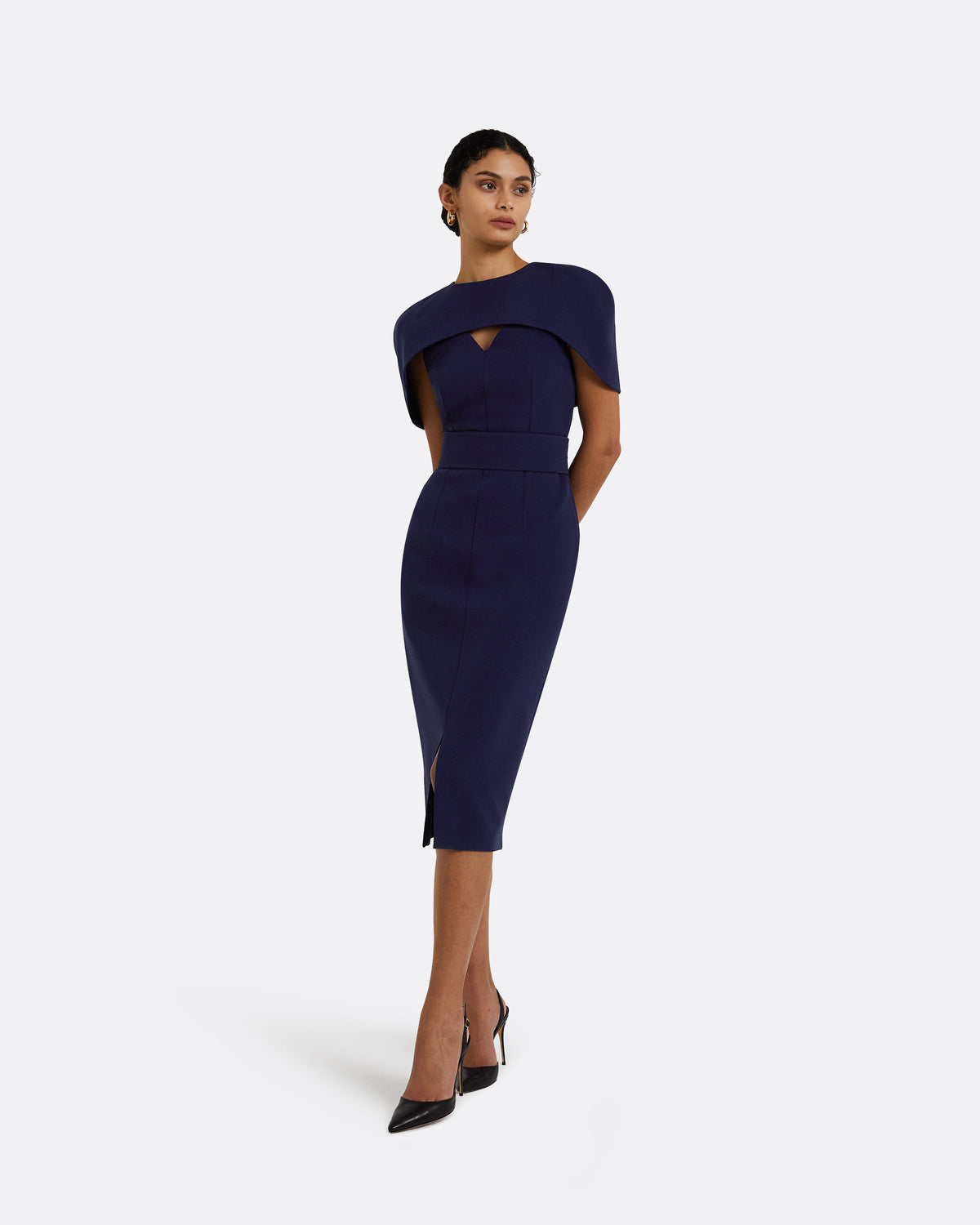 Rosa Azurite Midi Dress