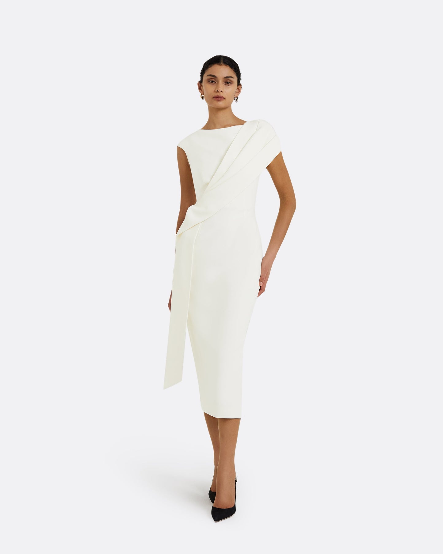 regina midi dress Regina Midi Dress Large / Navy/Coral