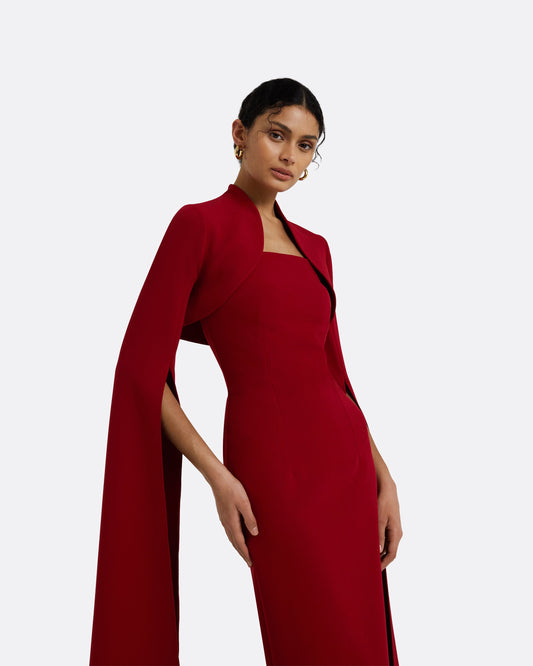 Amari Azalea Red Bolero With Soshin Dress