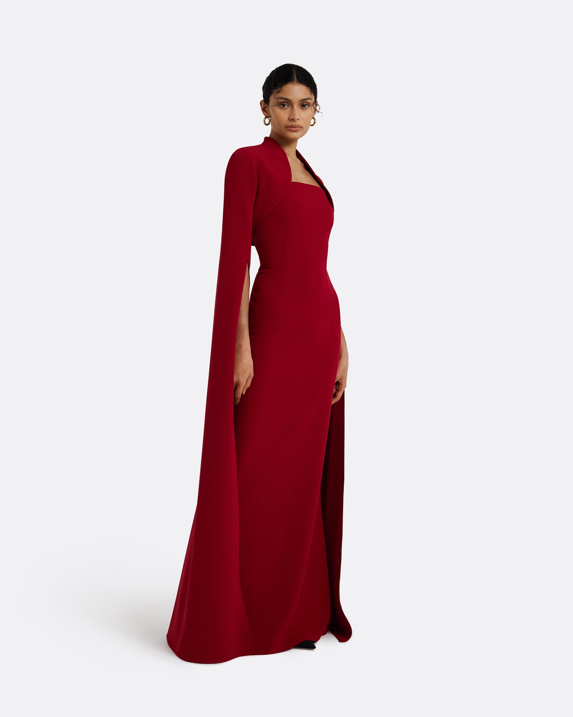 amari azalea red bolero with soshin dress Amari Azalea Red Bolero With Soshin Dress Safiyaa London