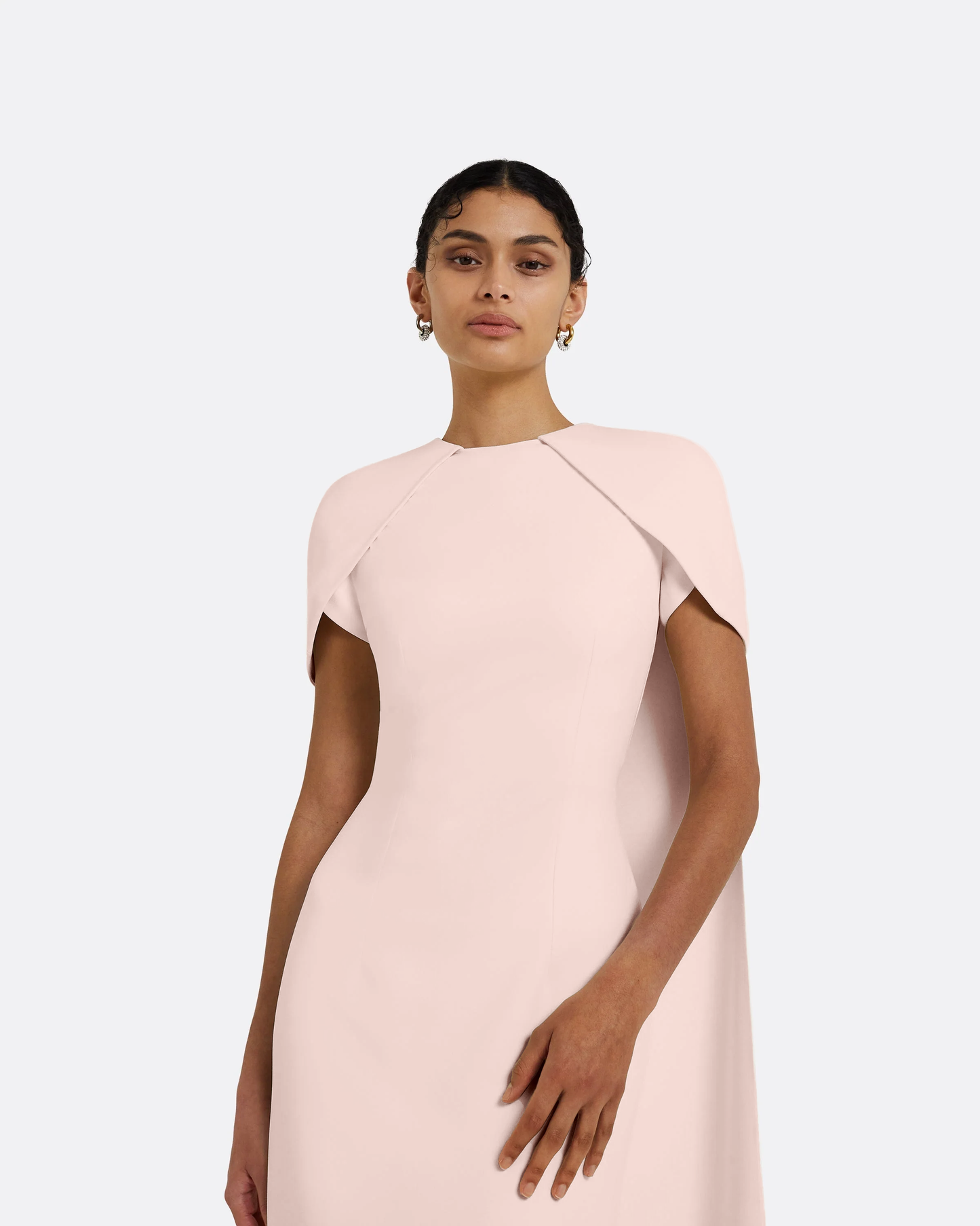 Ginkgo Long Dress in Pale Pink