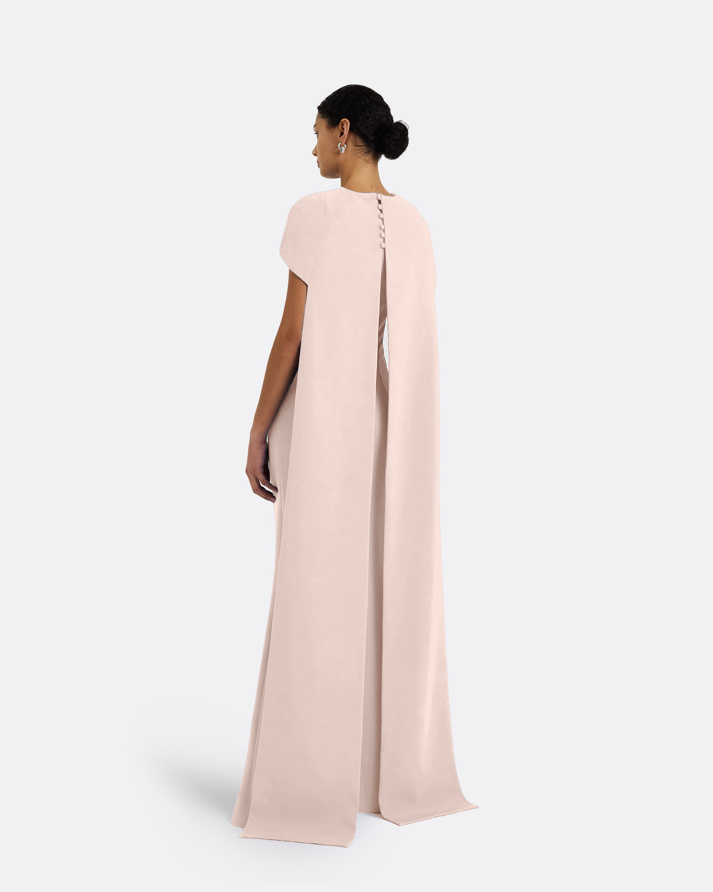 Ginkgo Long Dress in Pale Pink